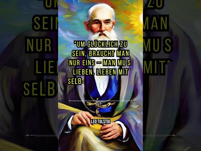 Zitate Leo Tolstoi Glück und Liebe #zitate