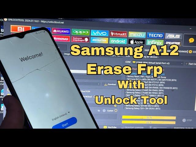 Samsung A12 Erase Frp With Unlock Tool | A12 Frp Bypass Unlock Tool | Za Mobile Tech