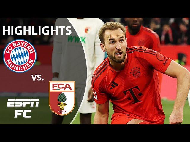 HARRY KANE HAT TRICK  Bayern Munich vs. FC Augsburg | Bundesliga Highlights | ESPN FC