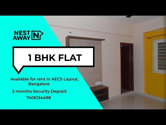 1 BHK Flat for rent in Bangalore | AECS Layout | Bachelors/Family | No Brokerage | 7406134488