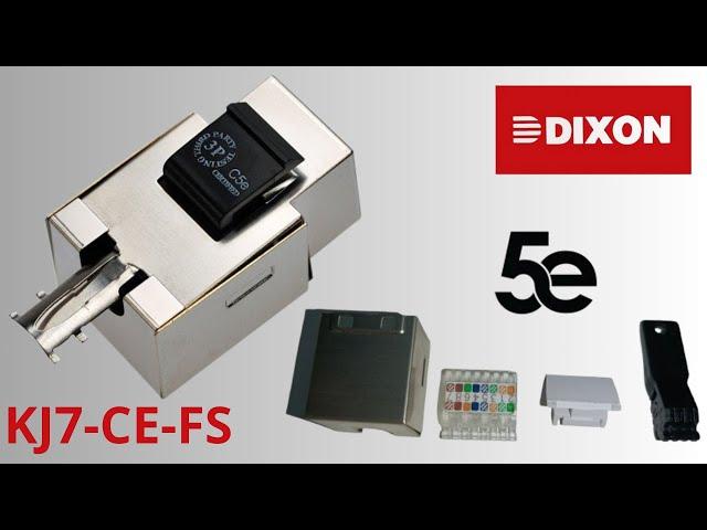 COMO PONCHAR JACK DIXON CAT5E FULL APANTALLADO | KJ7-CE-FS