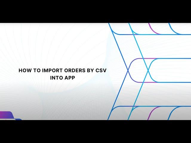 How to import orders by Excel/CSV into PGPrints Fulfillment App