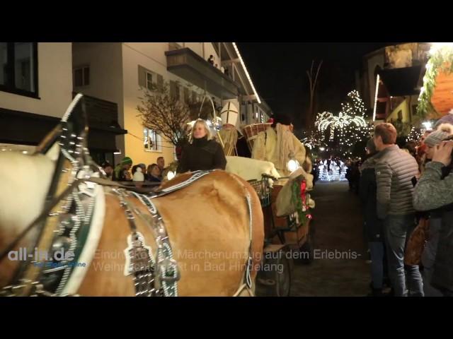 Eindrücke vom Märchenumzug auf dem Erlebnis-Weihnachtsmarkt in Bad Hindelang