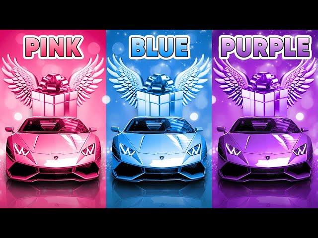 Choose Your Gift...! Pink, Blue or Purple  How Lucky Are You?  The Quiz Time