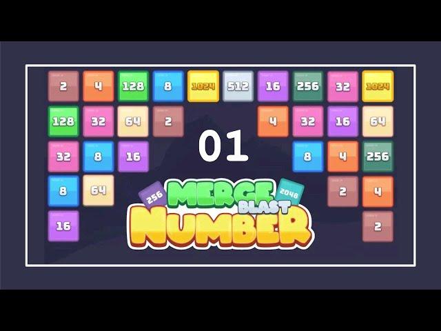 Merge Blast Number | Gameplay pt.01 | New Block Unlocked: 8196