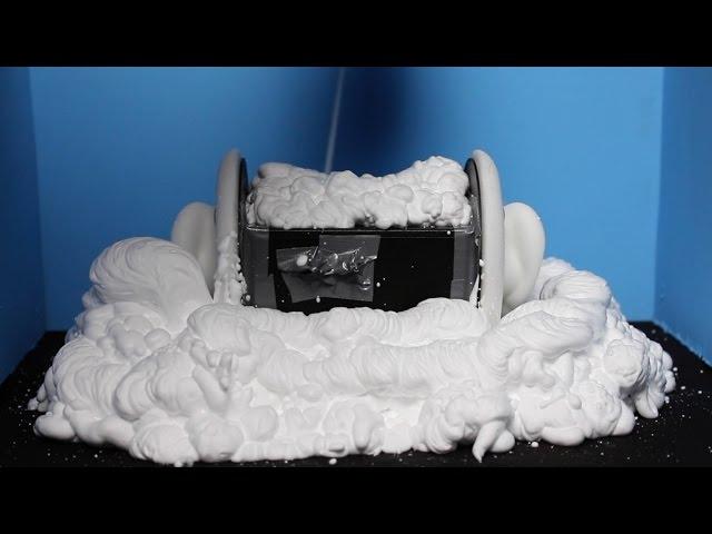 ASMR 3Dio Completely Covered in Shaving Foam, Ultimate Shaving Foam Sounds and Clean (No Talking)