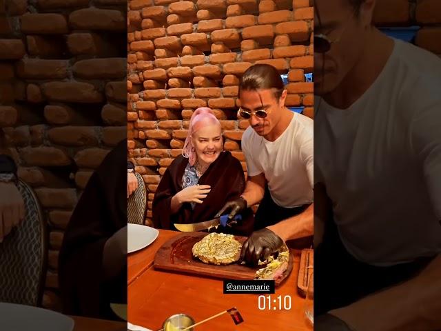 Anne-Marie with Salt Bae Nusret