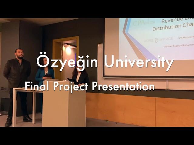 Ozyeğin University Student Project Finals After 1 Month with Hotel Linkage Team