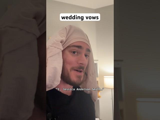 wedding vows #shorts #comedy #funny