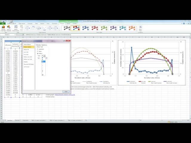 Format a series on a scatterplot in Excel