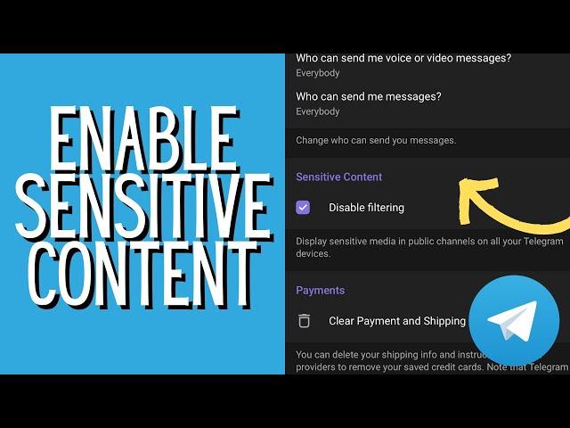 How To Enable Sensitive Content on Telegram - iOS and Android