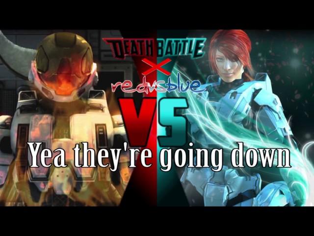 Slingshot - Trocadero Meta VS Carolina | DEATH BATTLE! (Red VS Blue) Music