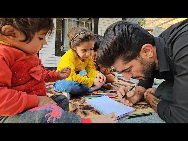 ** Sajjad's Heartwarming Journey: Sharing Gifts with Nomadic Students 