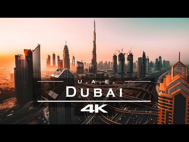 Dubai, United Arab Emirates  - by drone [4K]