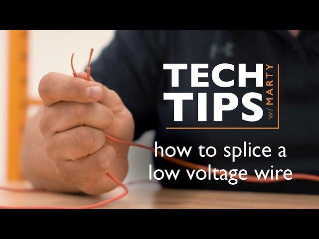 How to splice a low voltage wire