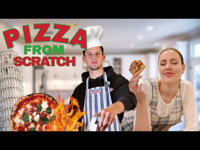 Making a pizza from scratch