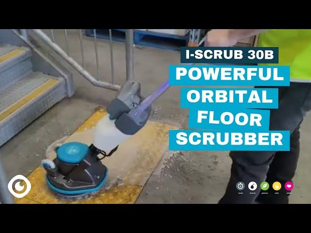 Incredible Results from the Powerful Battery Powered Orbital Floor Scrubber from i-team