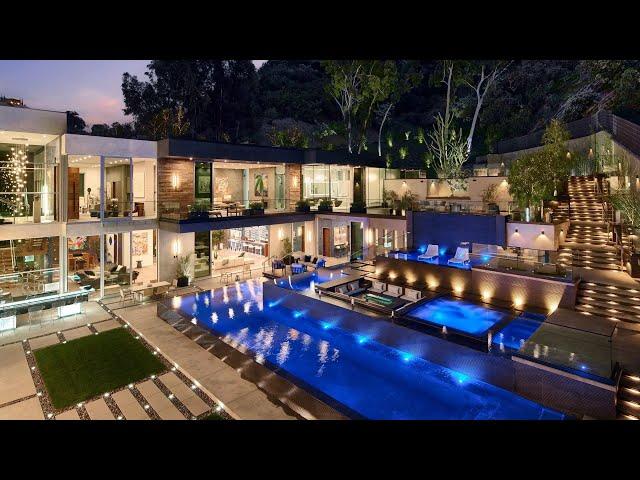 For $35,680,000! 2023 World Class Mansion in Los Angeles with 18,500 SF of entertaining living space