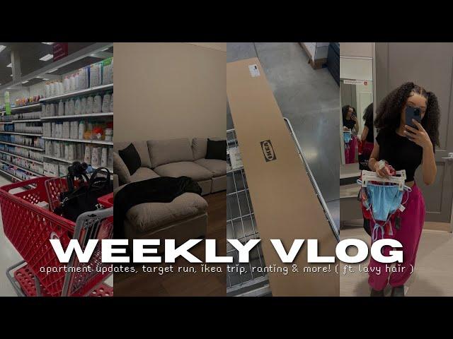 WEEKLY VLOG | apartment updates, target haul, ikea run, working + more!