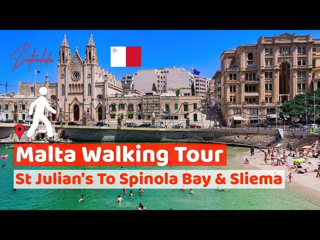 Malta Walking Tour St Julian's Spinola Bay Sliema Guide 3