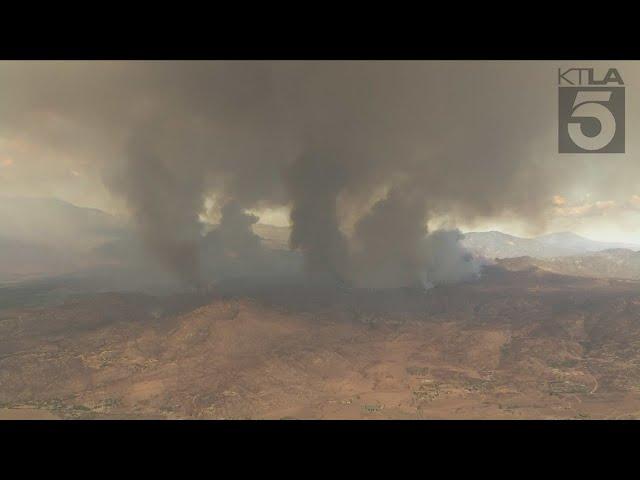 Sky5 report on the Fairview Fire - Wednesday 5 p.m.