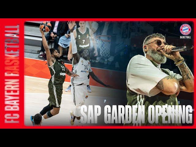 The amazing Grand Opening of SAP Garden | FC Bayern Basketball vs. Real Madrid | featuring SIDO