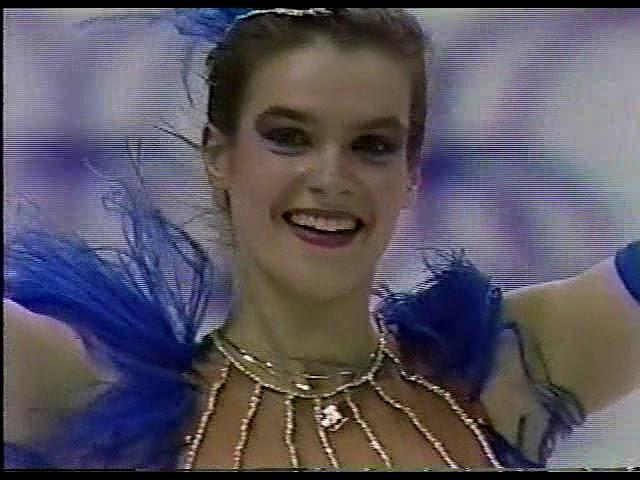 Katarina Witt (GDR) - 1988 Calgary, Figure Skating, Ladies' Short Program (US ABC)