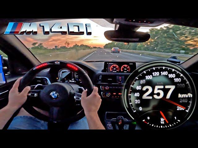 BMW M140i M-Performance // TOP SPEED on GERMAN AUTOBAHN