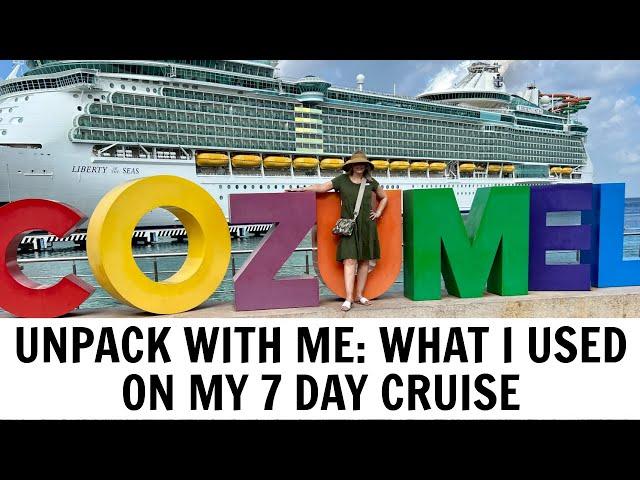 What I Brought On My 7 Day Cruise | An UN-Packing Video | MsGoldgirl