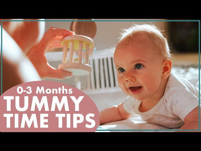 When to start TUMMY TIME for NEWBORN DEVELOPMENT to 3 MONTH MILESTONES