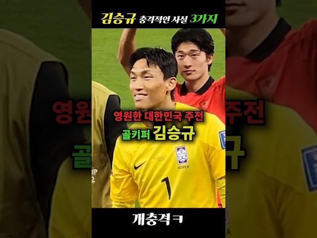 조현우를 넘어선 김승규, 충격적인 사실 3가지