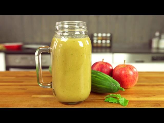 Smoothie brûle graisses pomme menthe et concombre