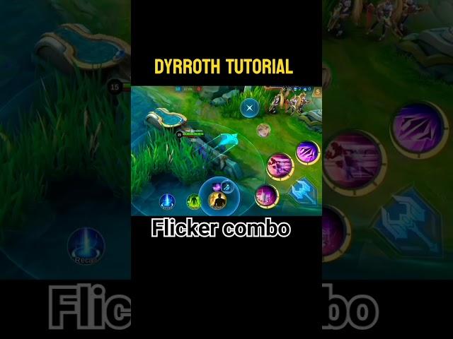 Dyrroth Flicker Tutorial mobile legends #tutorial #shorts #ml2b