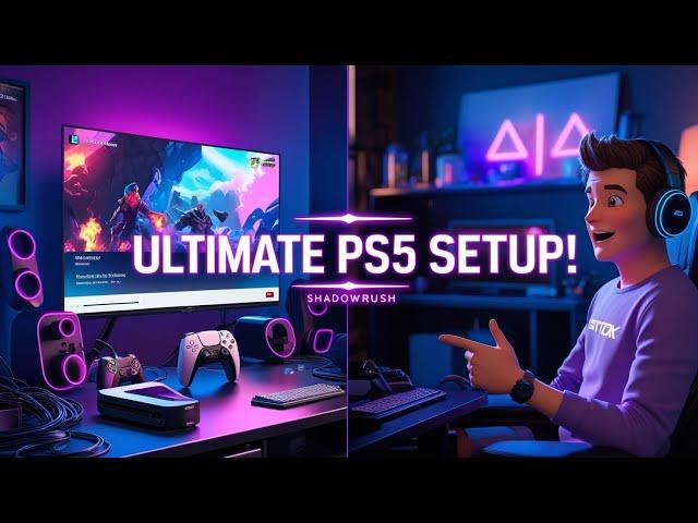 "Ultimate PS5 Gaming Setup 2025 – Dream Console Setup Transformation!" #shadowrush