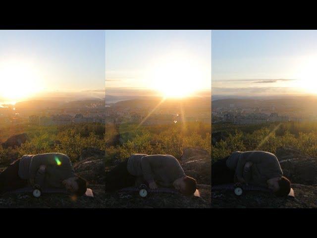 What midnight sun in Murmansk looks like