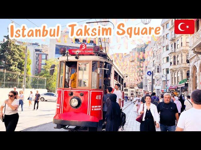 Turkey Taksim Square Istanbul | Istiklal Street In Summer | Walking Tour | Hafiz Mustafa | 4K HDR