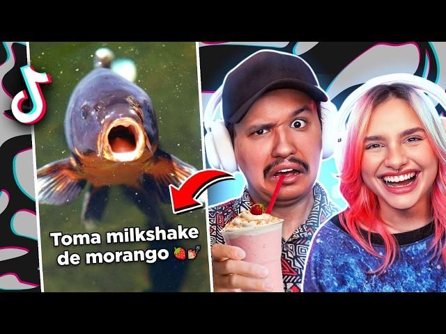 TOMA MILKSHAKE DE MORANGO NO TIKTOK ?