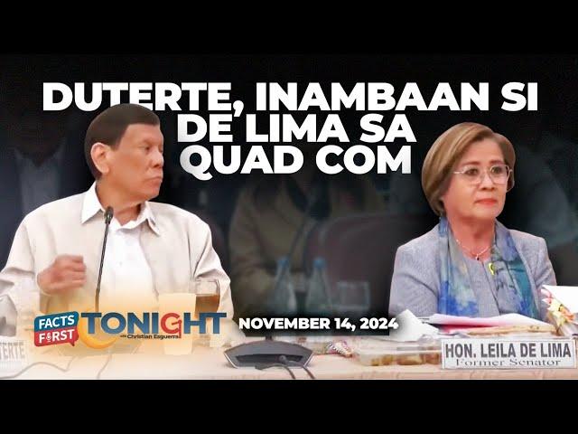 Duterte napikon kay De Lima