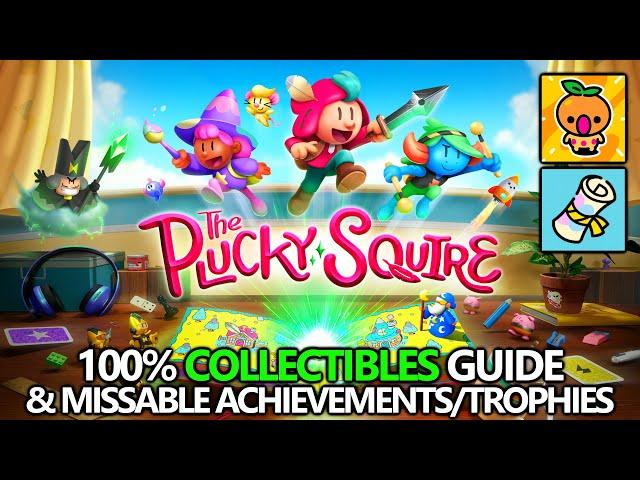 The Plucky Squire - 100% Collectibles Guide (Art Scrolls & Glitchbirds) & Achievements/Trophies