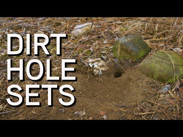 How To Make A Dirt Hole Set | Predator Trapping