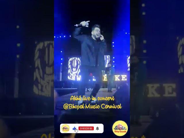 Playback Singer Akhil Rocked the Bhopal Music Carnival.| #akhil #liveinconcert #bhopalmusiccarnival