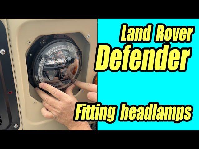 How to fit headlamps to your Land Rover Defender #landrover #movember