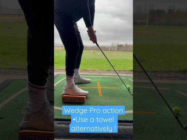 Bank the right foot - Wedge Pro Action #follow #golf #subscribe #golftips