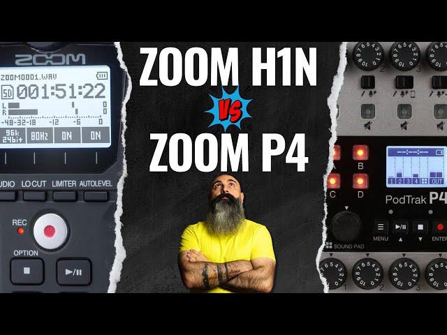 Zoom Podtrack P4 VS Zoom H1n