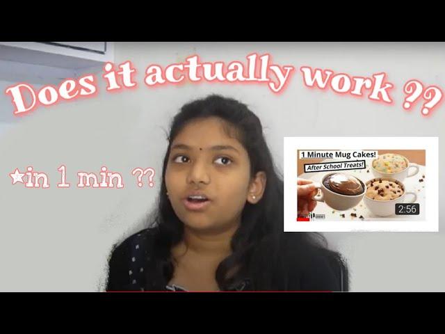 Trying Emma's goodies - mug cake in 1 min !! does it actually work ??