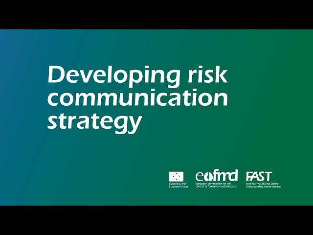 Developing risk communication strategy - Dr Lisa Boden