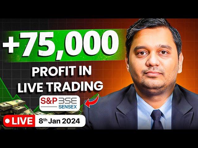 Live Intraday Trading | SENSEX | Expiry Scalping |  Vijay Thakare | January 8th |