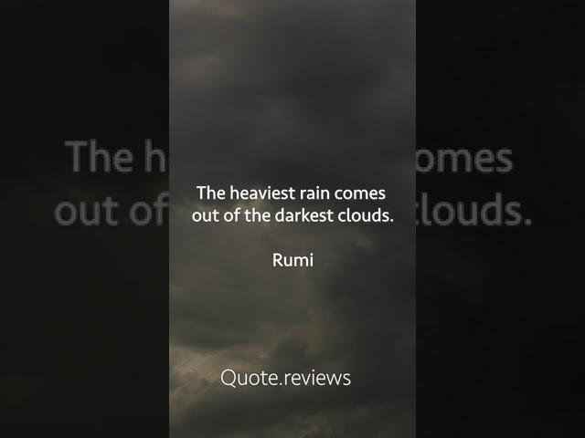 Rumi - Rain and clouds ()