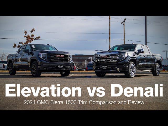 2024 GMC Sierra 1500 Model Comparison | Elevation vs. Denali