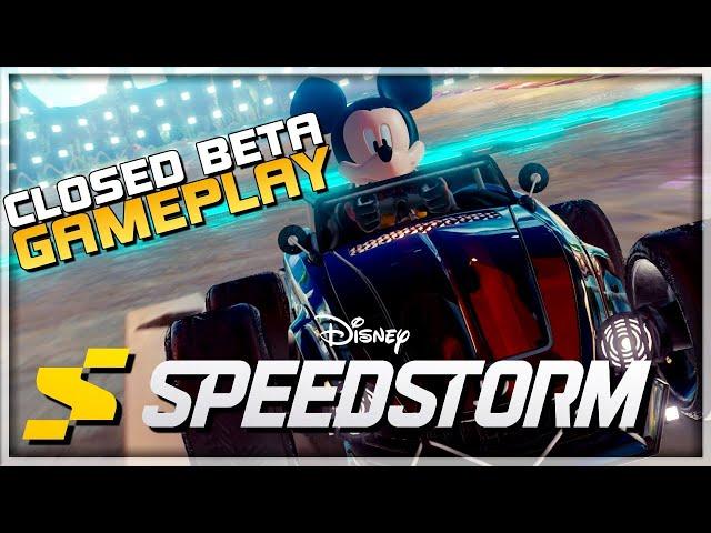 DISNEY SPEEDSTORM Gameplay - Closed Beta - Multiplayer Fun Racer a la Mario Kart - PC/Console/Mobile